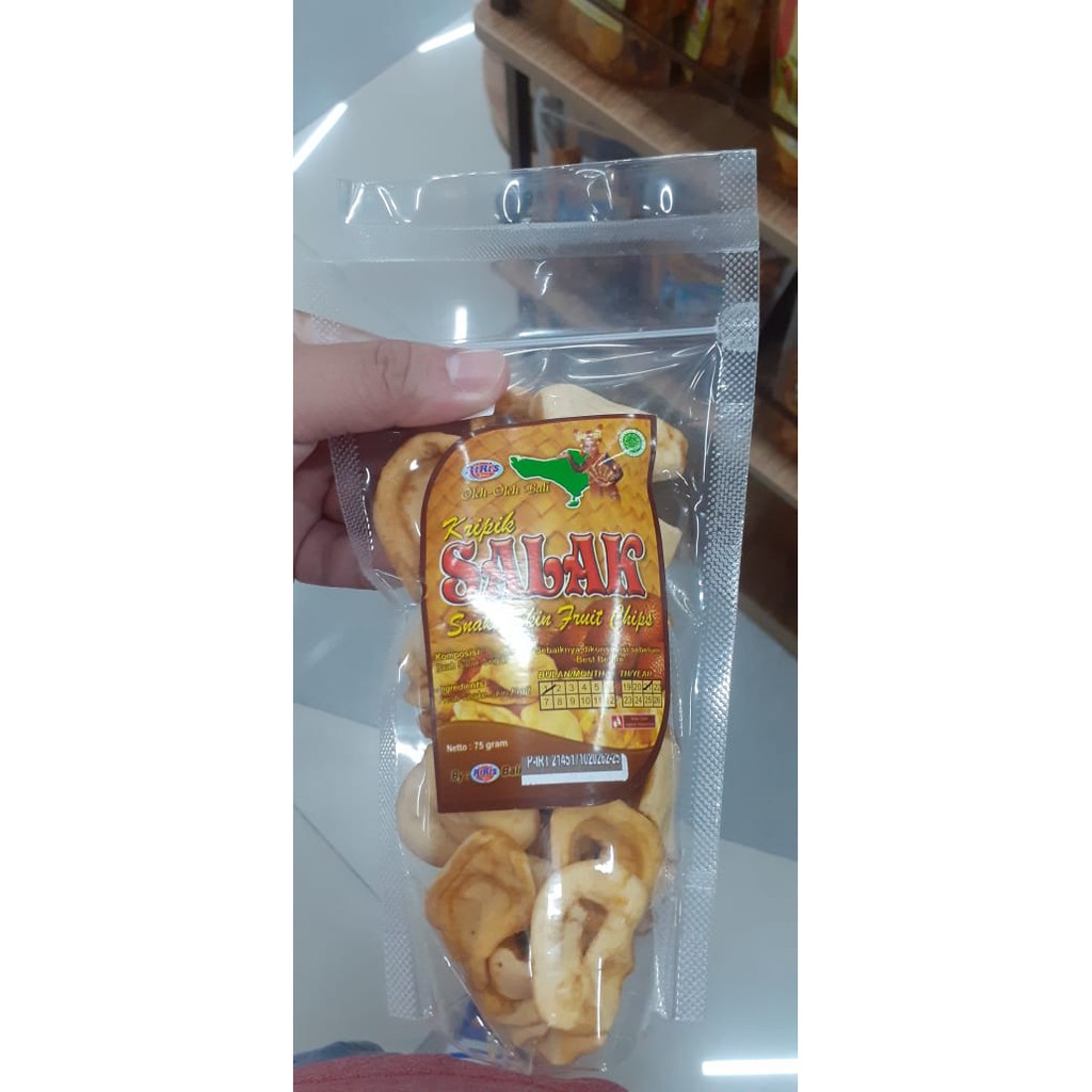 KERIPIK SALAK/SNAKE SKIN FRUIT CHIPS RIRIS ASLI BALI 75gr