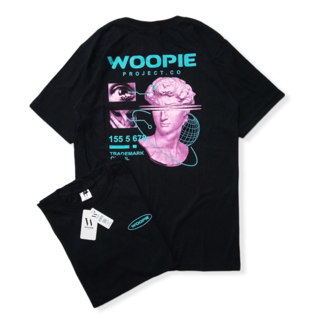 Kaos Woopie - Baju Kaos Oversize Original Nexttime Pria Wanita Terbaru Termurah Terlaris - Tshirt Ka