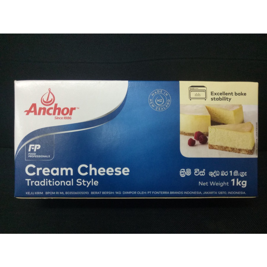 

Anchor Cream Cheese Traditional Style / Keju Krim / Cream Keju