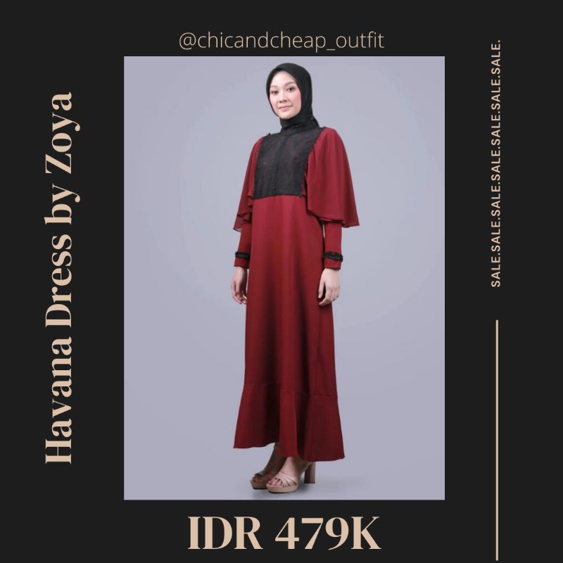 ZOYA SALE HAVANA DRESS DISKON MURAH