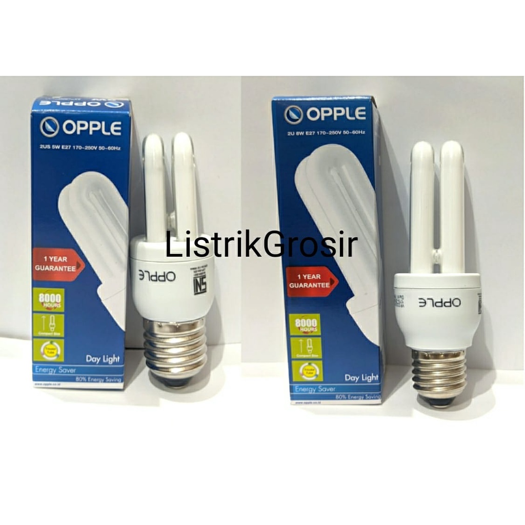 FLASH SALE Lampu Opple PLC Lilin 2U 5W 8W / 3U 8W 20 Watt 26Watt / Spiral OBRAL CUCI GUDANG