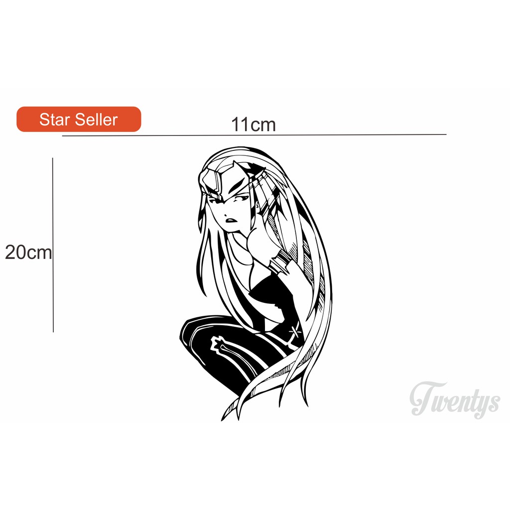 

STIKER DE ANIME GIRLS CUTTING STICKER VINYL DECAL