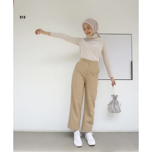 Godiva96 - YUKA SLIM CULLOTE / KATUN POLY KULOT HIGHWAIST / CELANA KULOT HAWAI / DRILLY / DRILL / MISHA MESHA  MEDAN