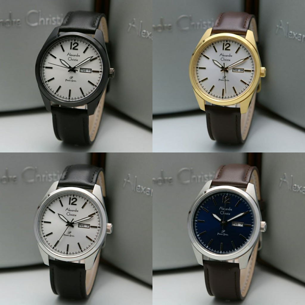 Alexandre Christie AC 1012 ME AC1012 AC 1012  Pria Original & Garansi Resmi 1 Tahun Leather