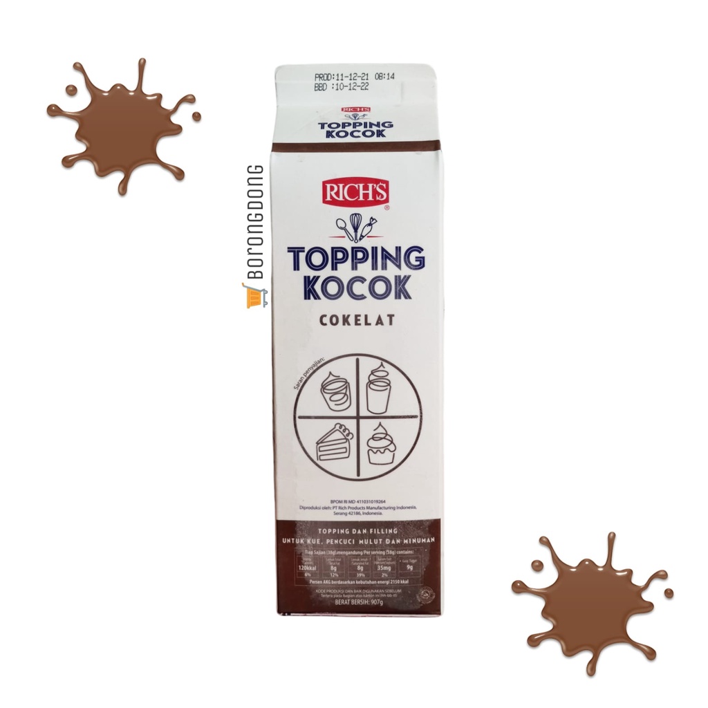 

Rich's Whip Topping Chocolate 907g