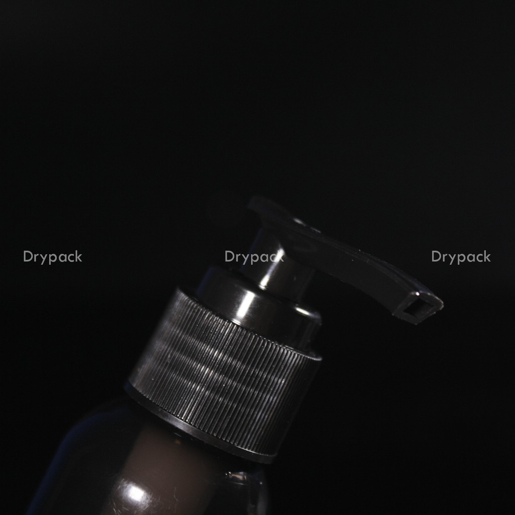Botol Hitam Pump 100 ml (tutup hitam )