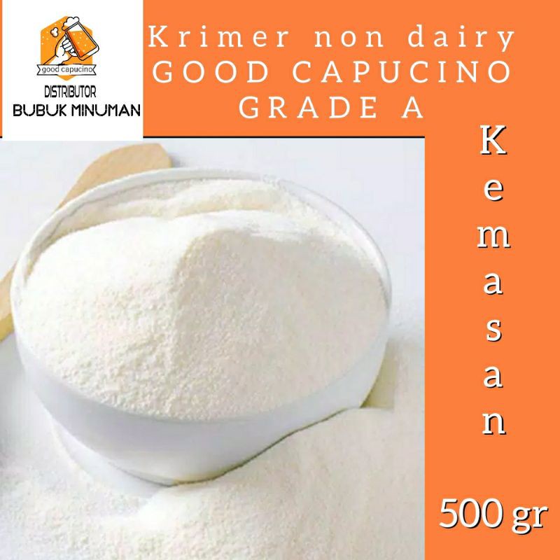 

Bubuk Krimer Non dairy Good capucino kwalitas Grade A kemasan 500 gram