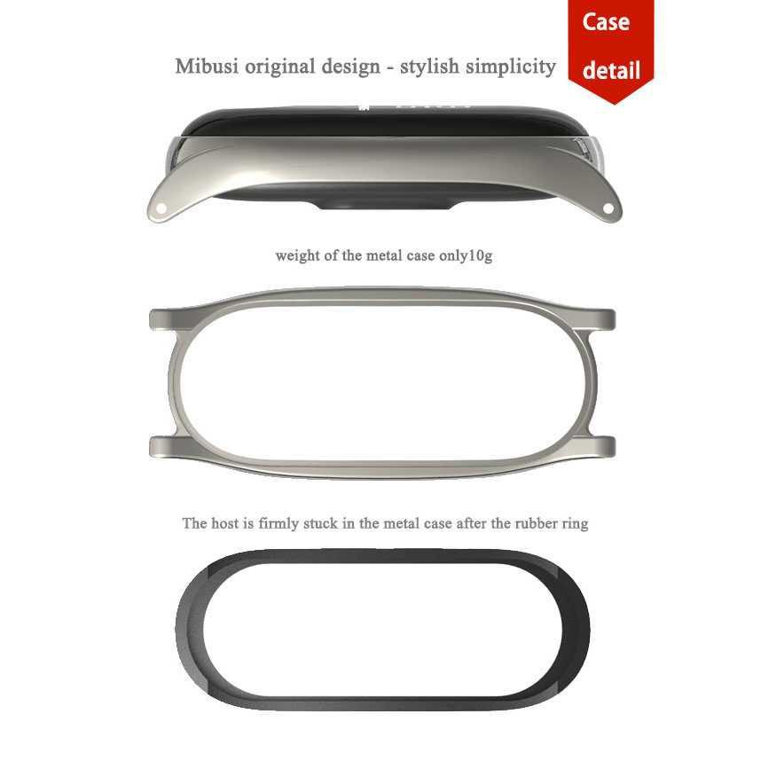 Mijobs 3 Point Strap Watchband Stainless Steel for Xiaomi Mi Band 3 ( Al-Yusi )