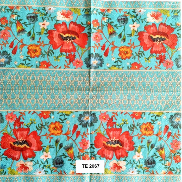 Tisu Napkin Kerajinan Decoupage Eropa 33X33 CM TE 2068 TTS