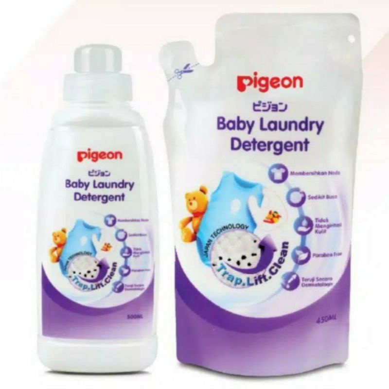 PIGEON Baby Laundry Liquid Detergent 500ml Sabun Cuci Baju Bayi Pakaian Bayi LAUNDRY DETERGENT 500 ml BOTTLE