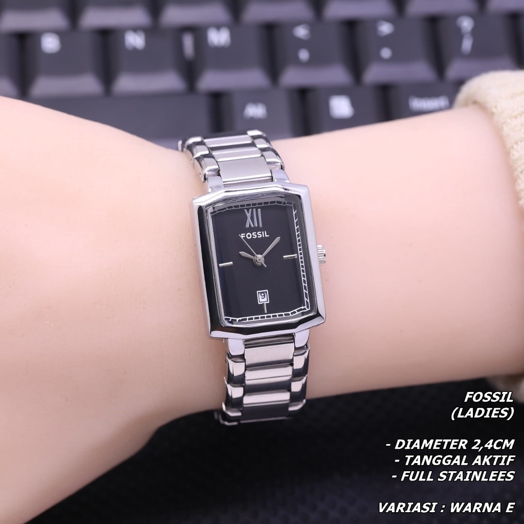 JAM TANGAN WANITA FASHION RANTAI BODY SEGI TANGGAL AKTIF