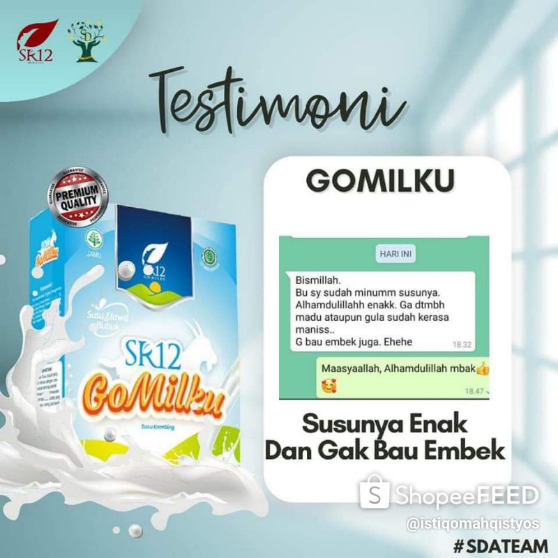 

gomilku sr12/susu kambing etawa/susu jantung sehat/susu obat lambung