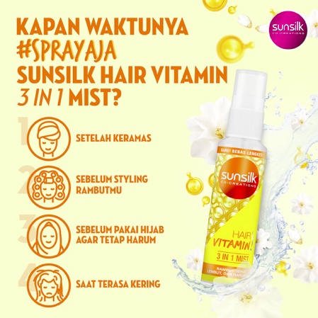 Sunsilk Shampoo 70ml 160ml 340ml / Conditioner 160ml / Hair Vitamin Mist 40ml | Sampo Spray rambut hijab