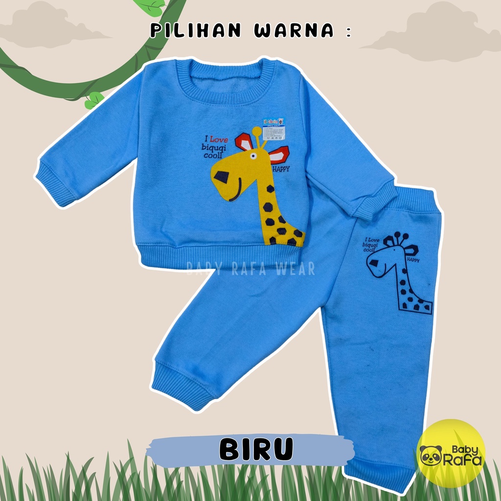 Setelan Jaket Bayi Anak 3 - 18 Bulan, Setelan Sweater Anak GIRAFFE, Sweater Bayi HB Collection