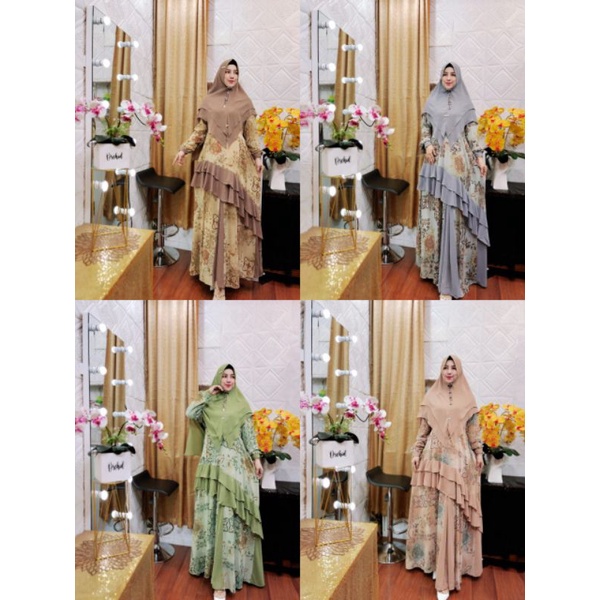 Gamis syar'i Aghnia Series ORI Syafeera syari