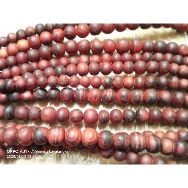 Tasbiih gaharu Zebra Merah