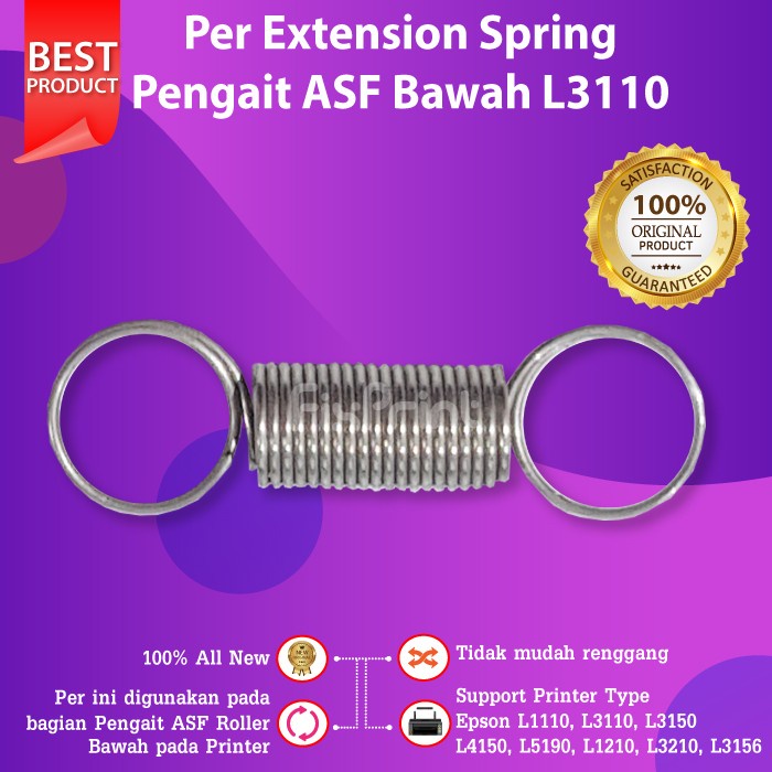 Extension Spring Epson L1110 L3110 Per Roller Bawah L1110 L1210 L1250 L1256 L3100 L3110 L3116 L3210 L3216 L3150 L3156 L3250 L3256 L5190 L5290 L5296