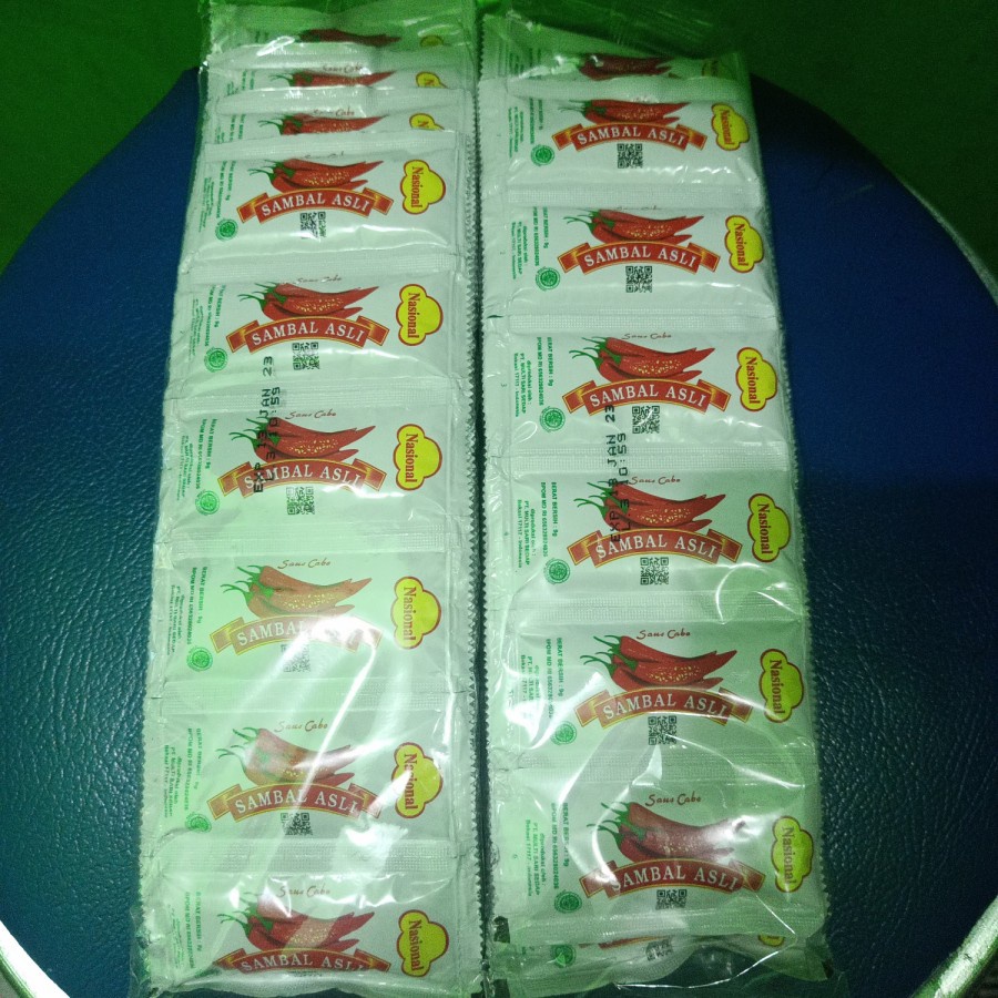 Jual 1 Pak Sambal Nasional Sachet Stick 9gr Isi 24pcs Shopee Indonesia