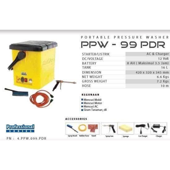 MESIN CUCI AC PORTABLE MULTIPRO MESIN STEAM AC PPW99