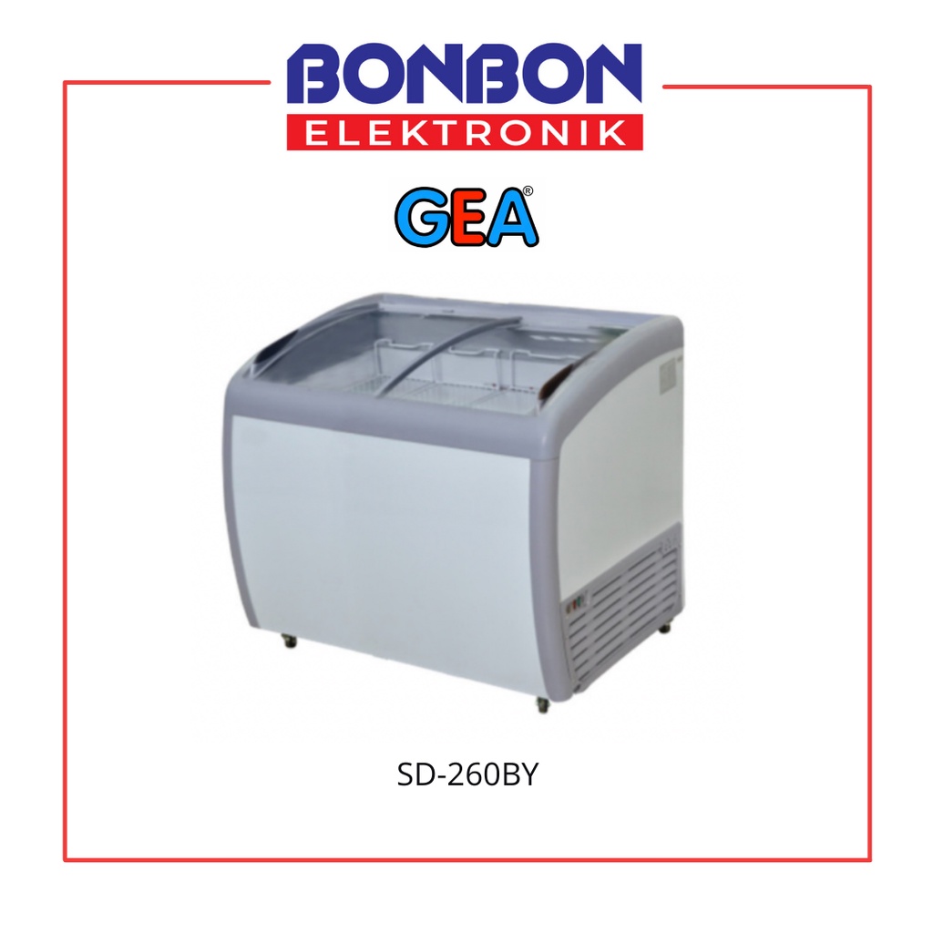 GEA Sliding Curve Glass Freezer SD-260BY / SD260BY 260L