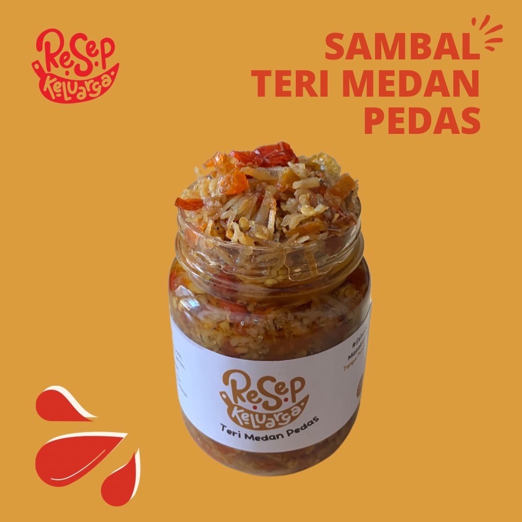 

Sambal Teri Medan/Sambal Teri Nasi/Sambel Teri/Sambal Ikan Asin/180gr/Sambal Resep Keluarga