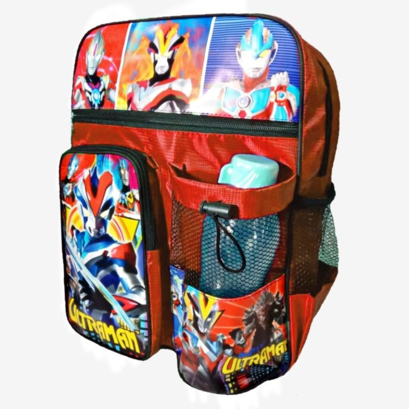 TAS RANSEL ANAK LAKI ULTRAMAN SD/TK, TAS RANSEL ANAK ULTRAMAN BERHADIAH BOTOL