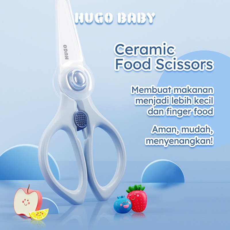 MAK300 HUGO CERAMIC BABY FOOD SCISSOR GUNTING MAKAN HB-207F