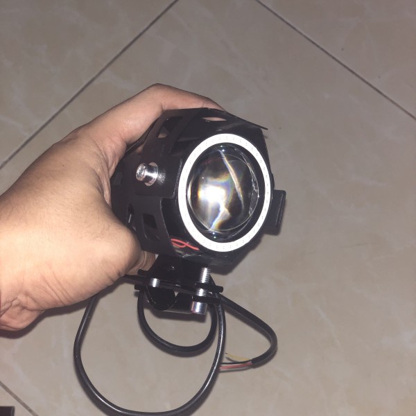 Lampu sorot tembak transformer LED aluminium untuk spion motor