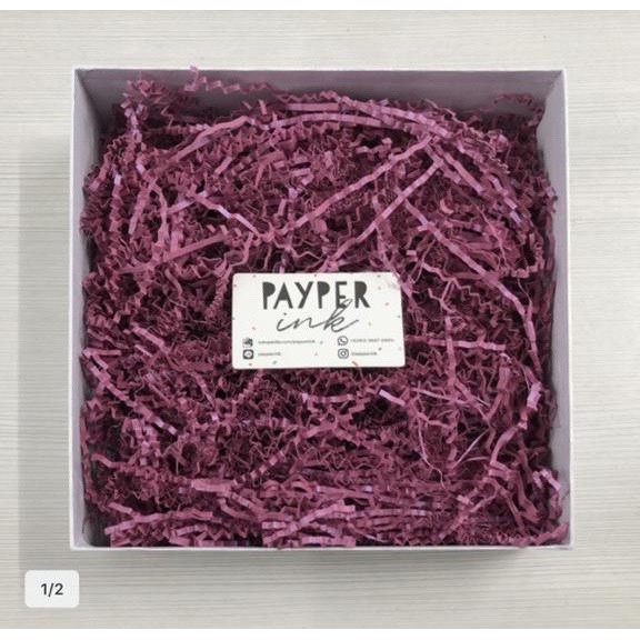 

200 gr shredded paper crinkle cut Dark Fuschia / kertas potong / pink