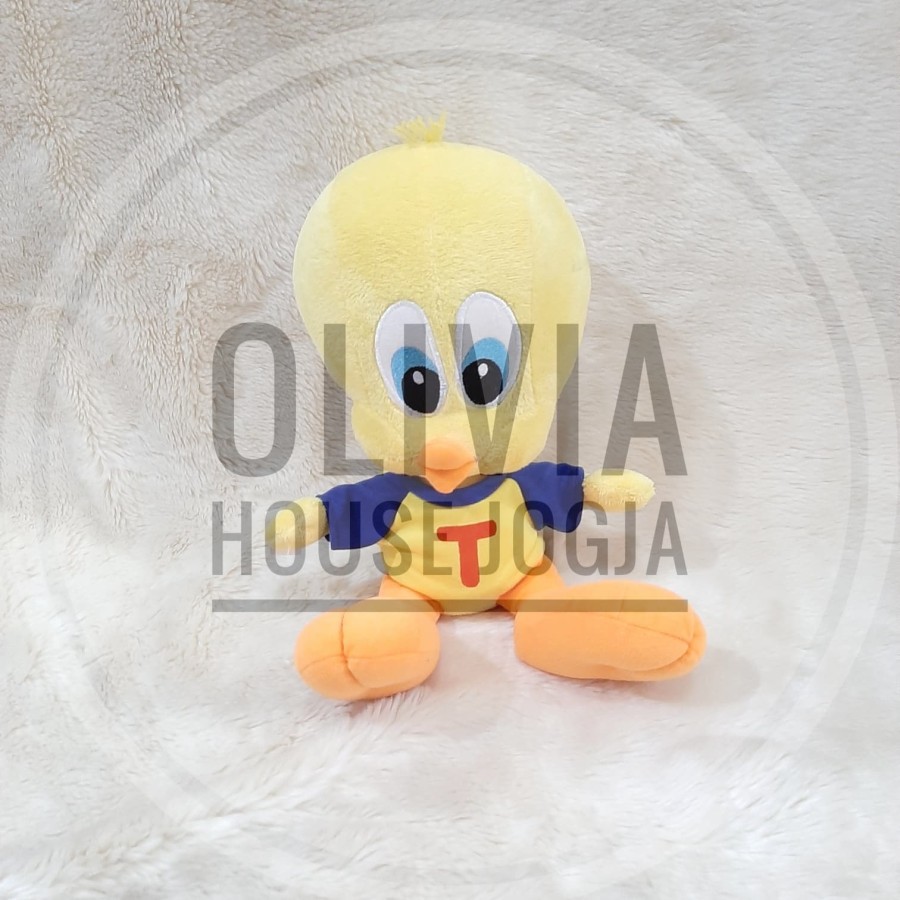 boneka tweety baju biru boneka tweety L