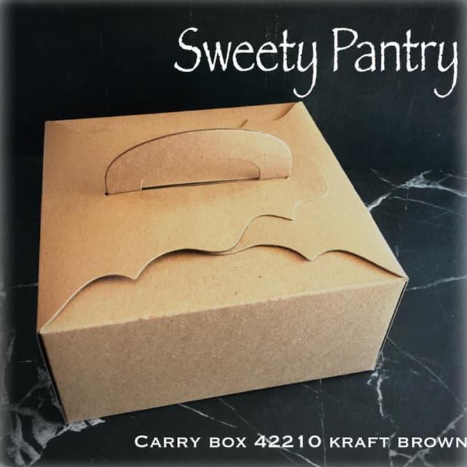 

Dus Kue/Box Kue/Kemasan Kue 22X22Cm Brown '