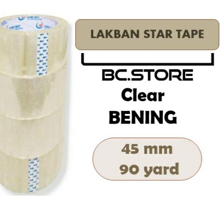 

ス LAKBAN 6 PCS CLEAR BENING (PUTIH), BENING & COKLAT LENGKET STAR TAPE KUALITAS 90 YARD X 45MM (2INCH) #lakban #isolasi #selotip #tapeperekat #pengikatpelengket #lakban #lakbanopp #lakbankualitas #perlengkapankantor