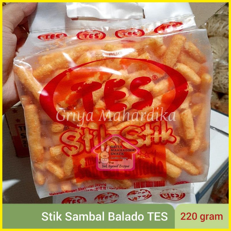 

Stik Sambal balado Tes Bags 200 gr Snack Kiloan