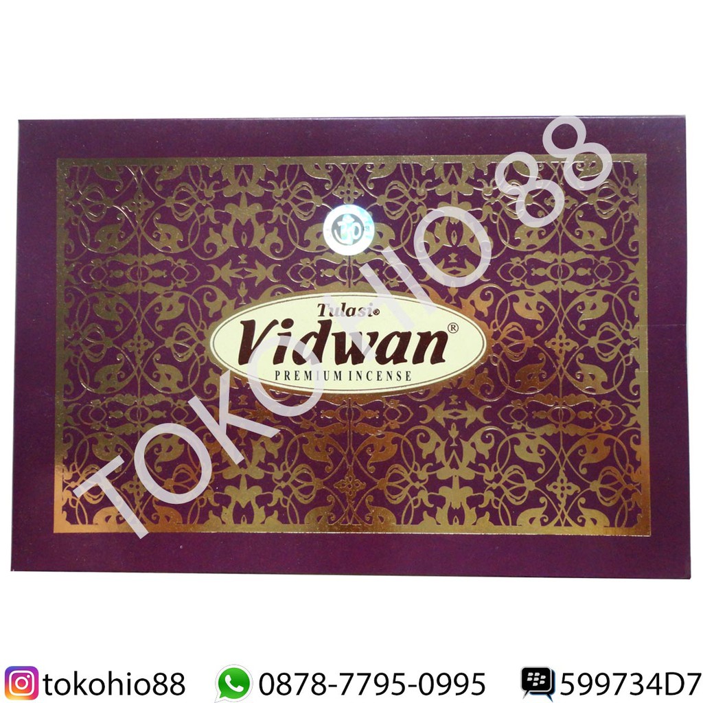 Hio / Dupa India Wangi Merk Tulasi Vidwan Incense Sticks Aromateraphy