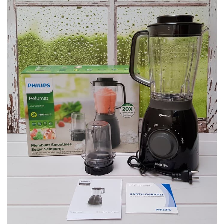 PHILIPS BLENDER PLASTIC HR2157 PROBLEND5 SMOOTHIES - 2LTR BONUS MILL