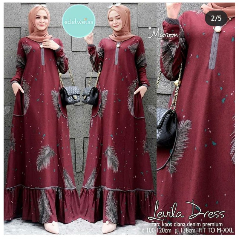 free pashmina levila Maxi. Diana denim import