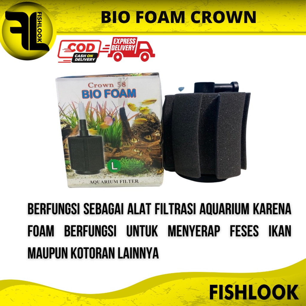 Refill Busa Bio Foam Size S/M/L Filter Aquarium Ikan Hias Refil BioFoam AWET Tahan Lama