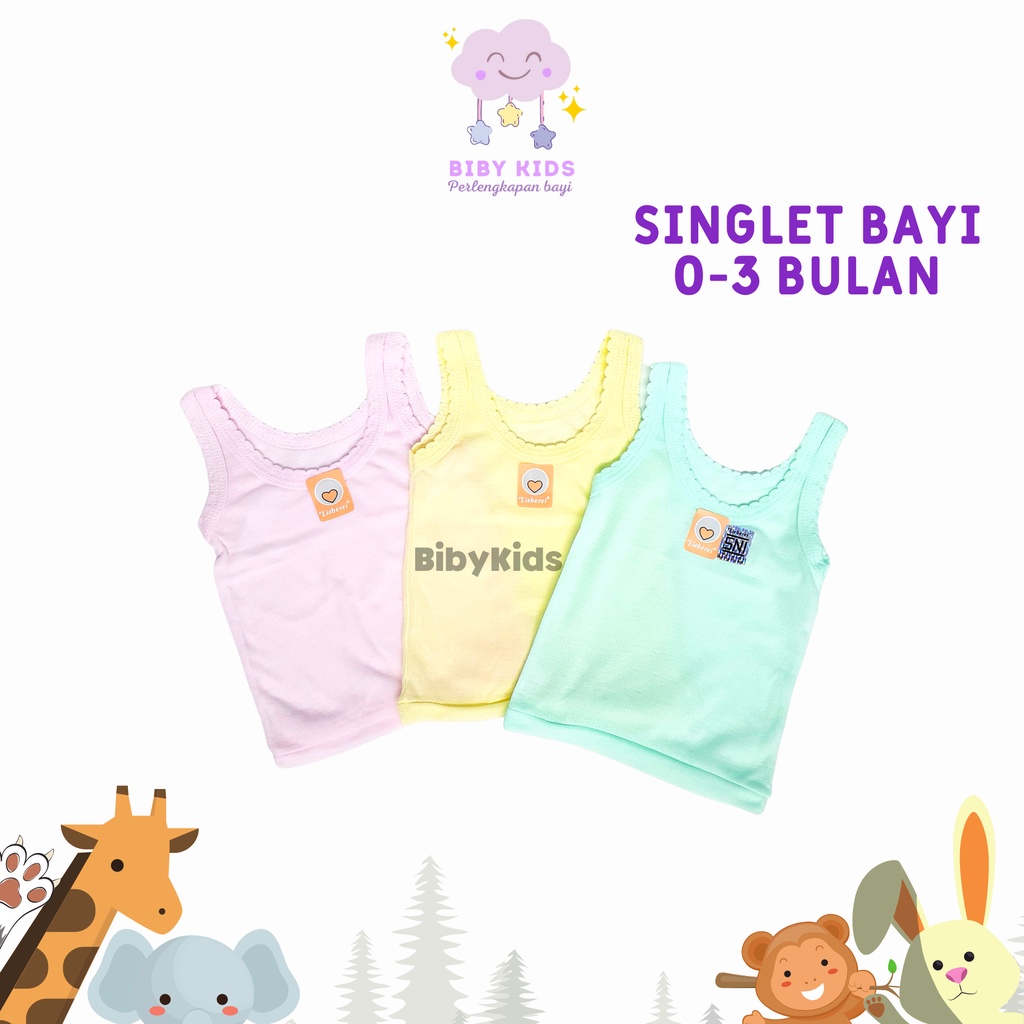 HALUS SNI Singlet Kutung Bayi Baru Lahir Perlengkapan Baby Kaos Dalam Baju Newborn Murah Online