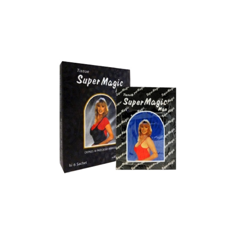 Tissu Super Magic 1 Kotak isi 6 sachet ORIGINAL-BPOM