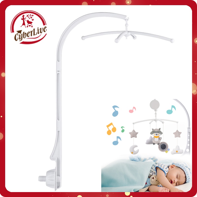 Baby Bed Bell Warna Putih Assembly Hanging Baby Crib Mobile Mainan Box Untuk Bayi Gantung Musik