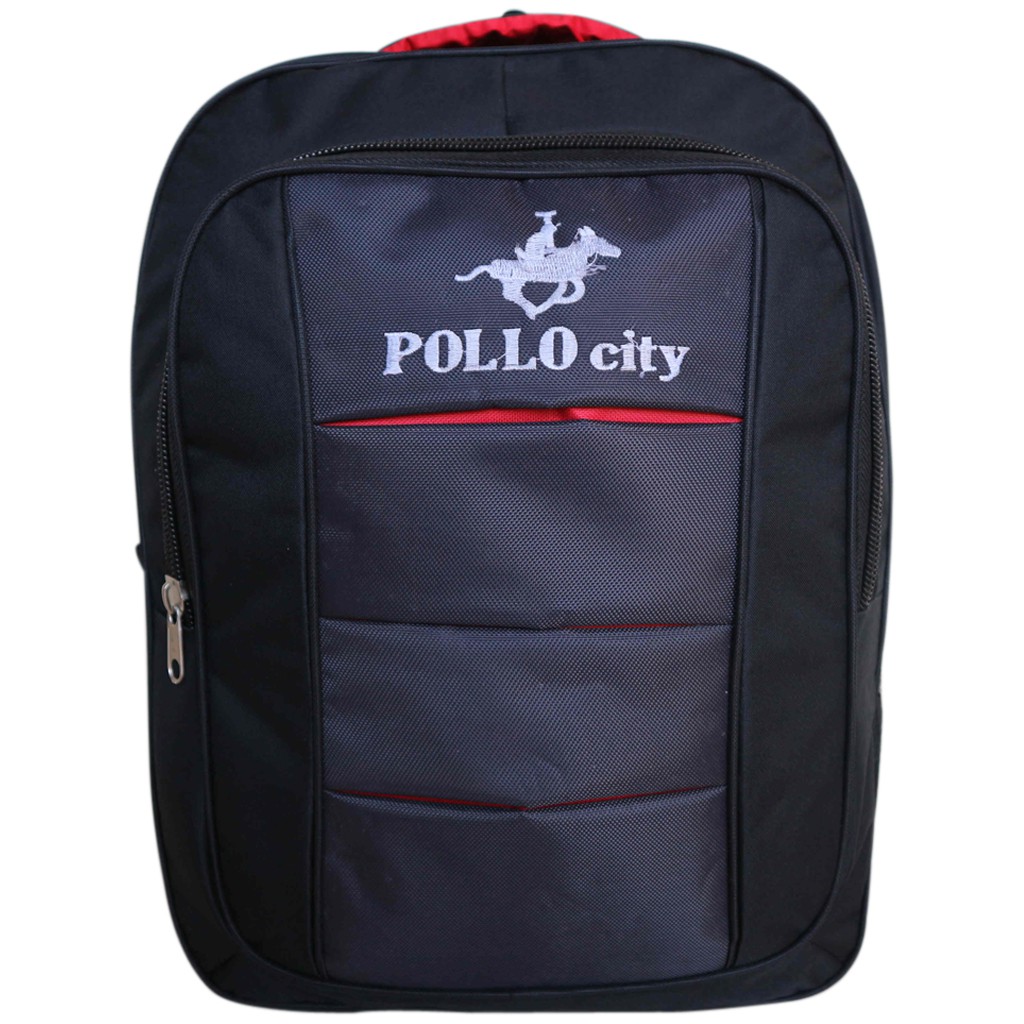 Jual Tas Ransel Laptop Backpack Polo City Bordir Anak Sekolah SD SMP SMA Kuliah Dewasa Kerja Murah