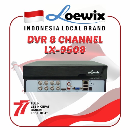 LOEWIX 5 MP DVR 8 CHANNEL LX-9508 8CH XMEYE FULL CHANNEL 5MP 6:1