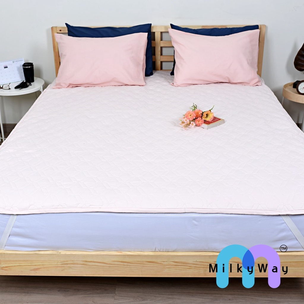 [MilkyWay] Ultrasonic Color Mattress Protector / Pelindung Kasur Warna Ultrasonik │ Size: (100 x 200) ─ (200 x 200) cm