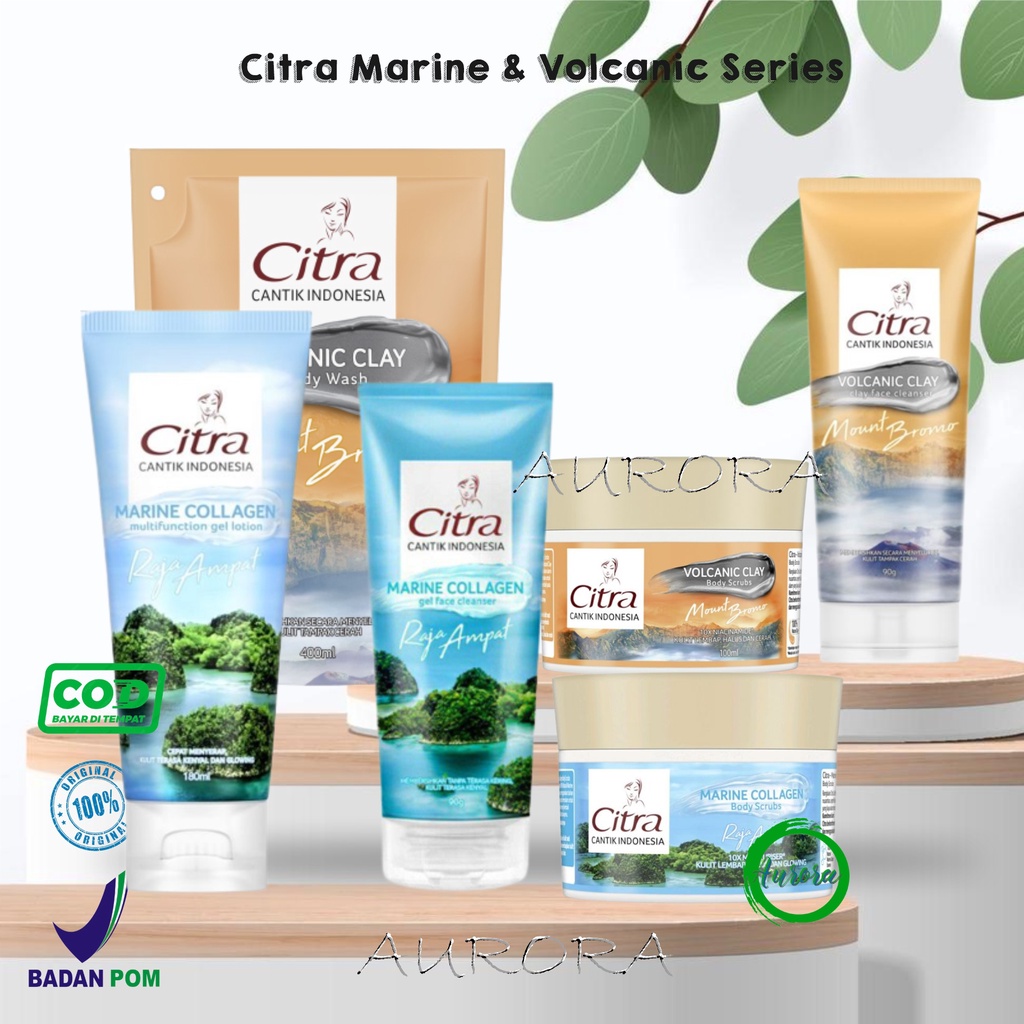 Citra Marine Collagen Series | Citra Volcanic Series | Body Wash | Body Scrub | Multifunction Gel