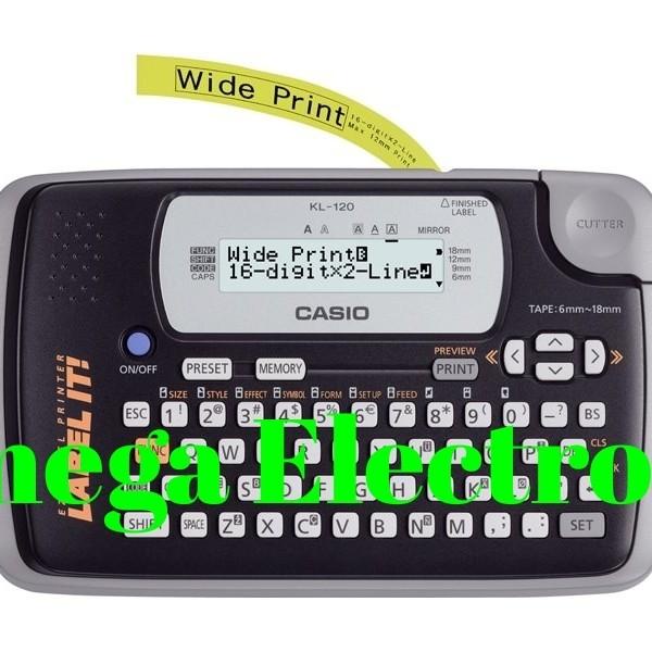 Label Printer Casio KL-120 - Mesin Label Printer KL 120