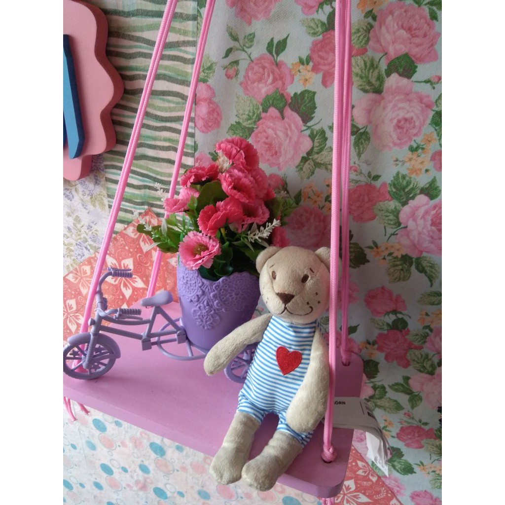 rak dinding panjang 1 susun minimalis rajut pink, vintage, dapur, kayu gantung, kamar mandi, shabby