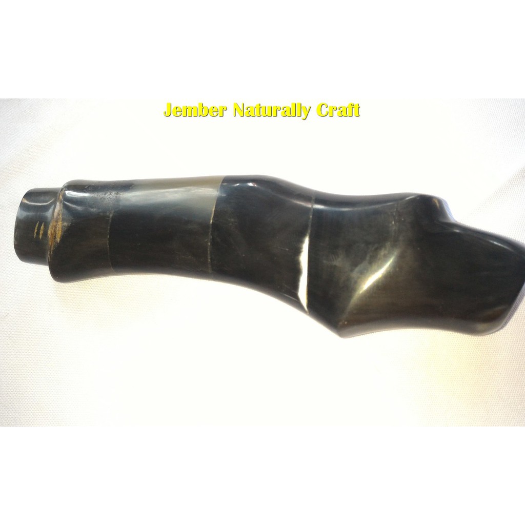 Gagang GOLOK Tebas TANDUK SAPI HITAM NATURALLY CRAFT JEMBER