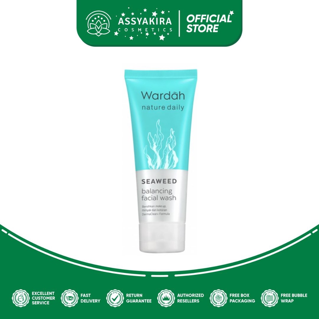 Wardah Nature Daily Seaweed Balancing Facial Wash 60ml