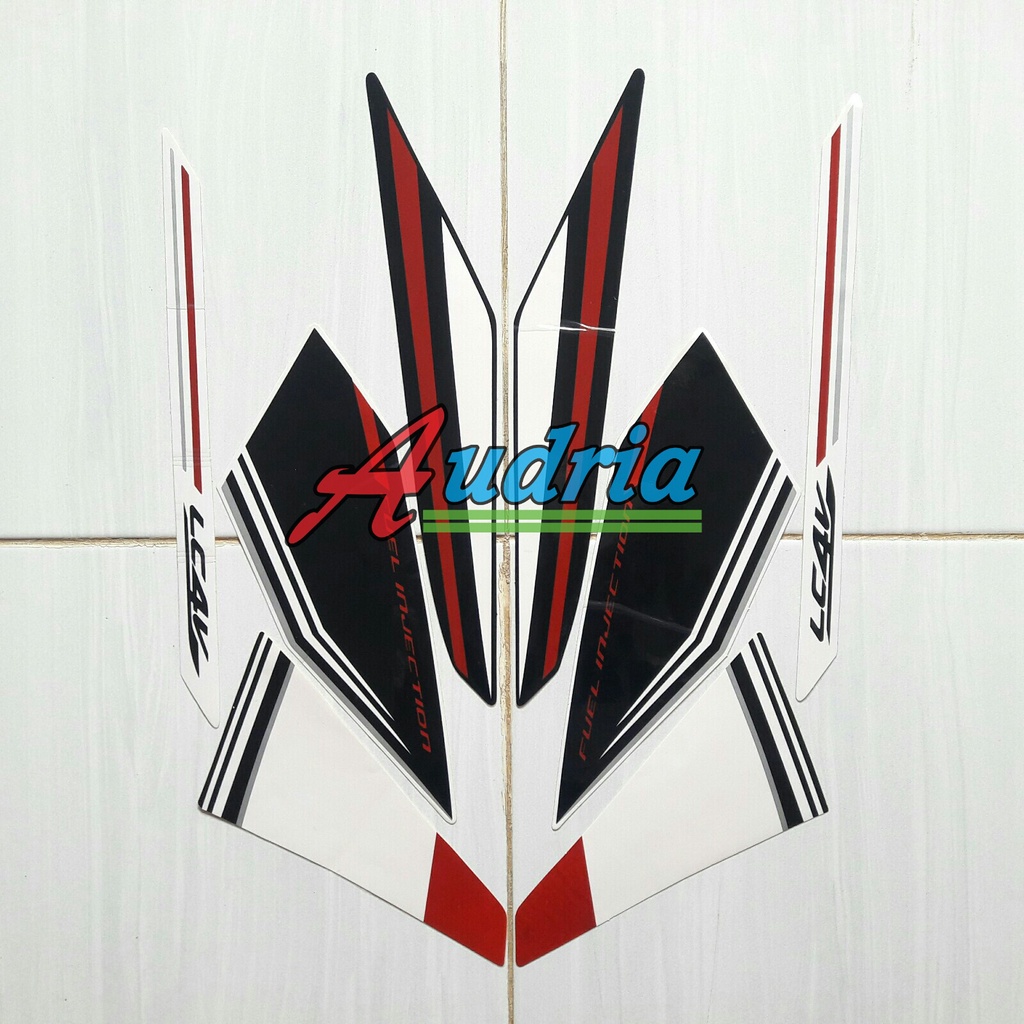 Stiker Striping Motor Yamaha Vixion Advance 2016 Putih