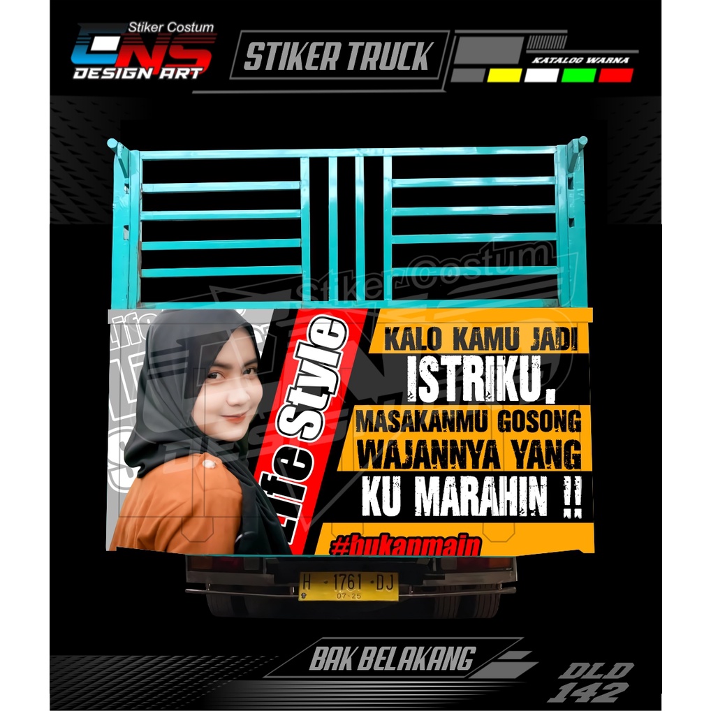 Stiker Pintu Bak Belakang Truk Sticker Bak Truk Canter Dump Ragasa Giga Elf Umplung Stiker Printing 